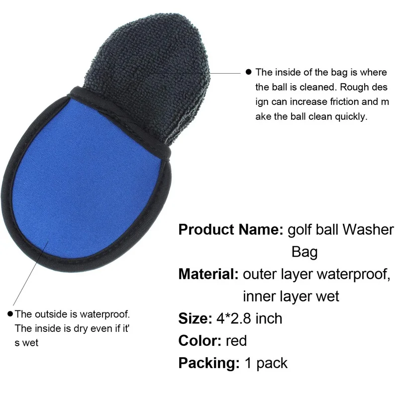 Полотенце для гольфа Crest карманный мешок мытья мячей аксессуар