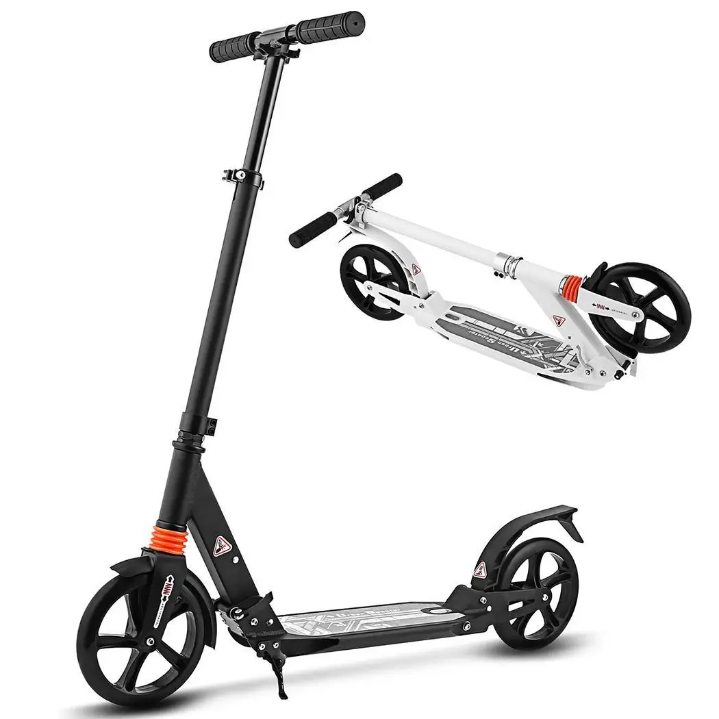 Взрослый Подросток складной самокат 2-х колесный Регулируемая Т на руль