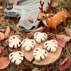 Деревянный фиксатор Let's make 1 шт., зажим в форме листьев, держатель для соски, цепочка для пустышки сделай сам, аксессуары для ухода за детьми