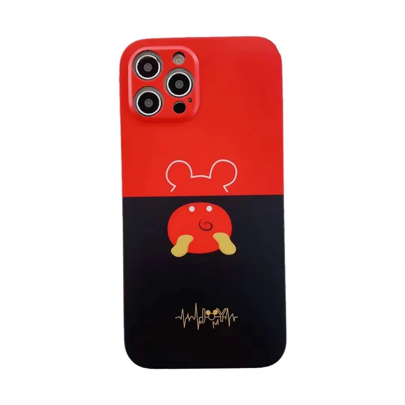 

New Disney Mickey Minnie phone case For iphone 11 Pro Max 12 12pro Max XS MAX X XR XSMAX 7 8 Plus soft IMD silicone back cover