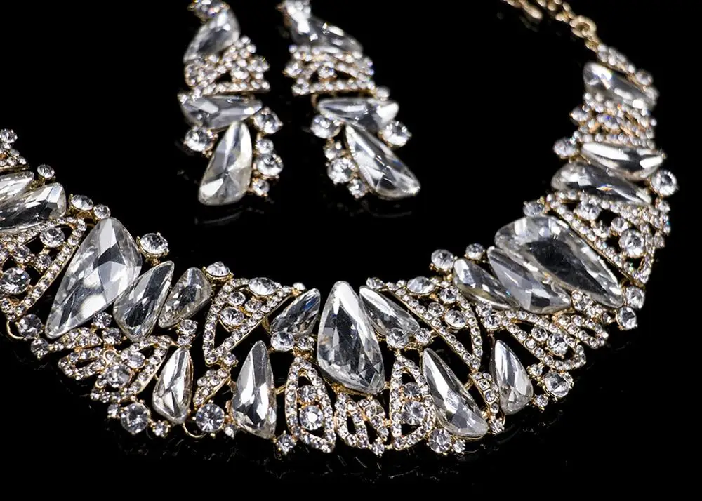 Комплект ювелирных изделий CACARE ожерелье серьги наборы недорогие женские