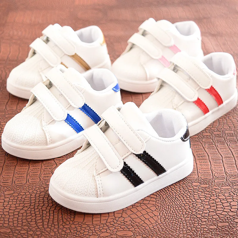 

Toddler Baby Infant Kids Leather White Breathable Casual Sports Shoes For Little Girls Boys Sneakers 2021 1 2 3 4 5 6 Years old