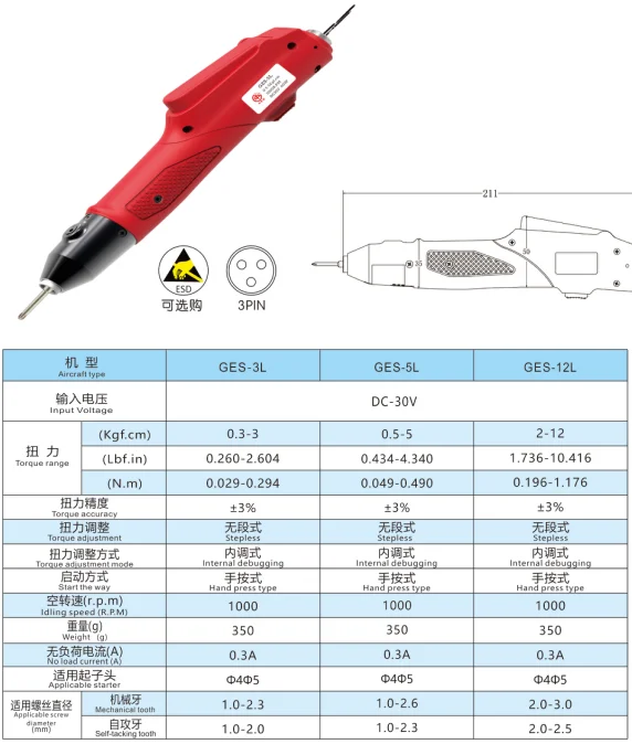 

power screw drivers GES series,pen electric screwdriver