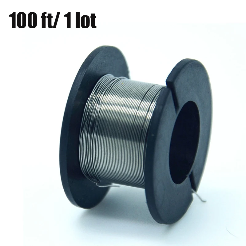 30ga 0.25mm 30 футов/рулон kanthala 1 проволочный провод сопротивления Диаметр 22GA 24GA 26GA 28GA 32GA электронная сигарета аксессуар для распылителя - Цвет: 30ga 0.25mm