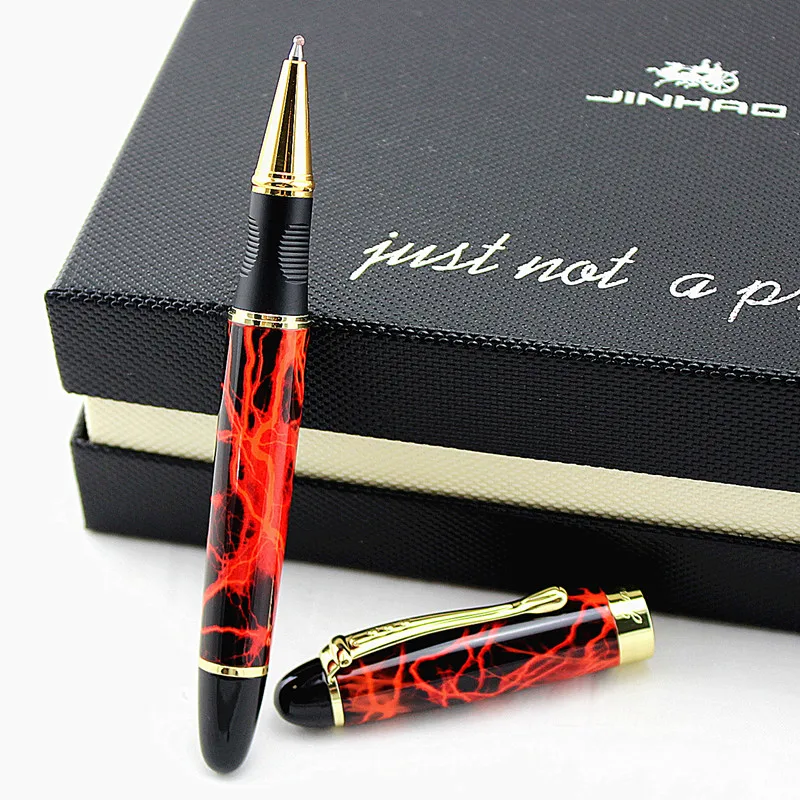 JINHAO X450 Красивая деловая Красная Средняя шариковая ручка, новая офисная деловая школьная Ручка для письма