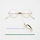 Винтажные Регулируемые очки для носа из чистого титана высокого качества золотого и серебряного цвета, оптические очки с защитой от сисветильник, линзы для дальнозоркости
