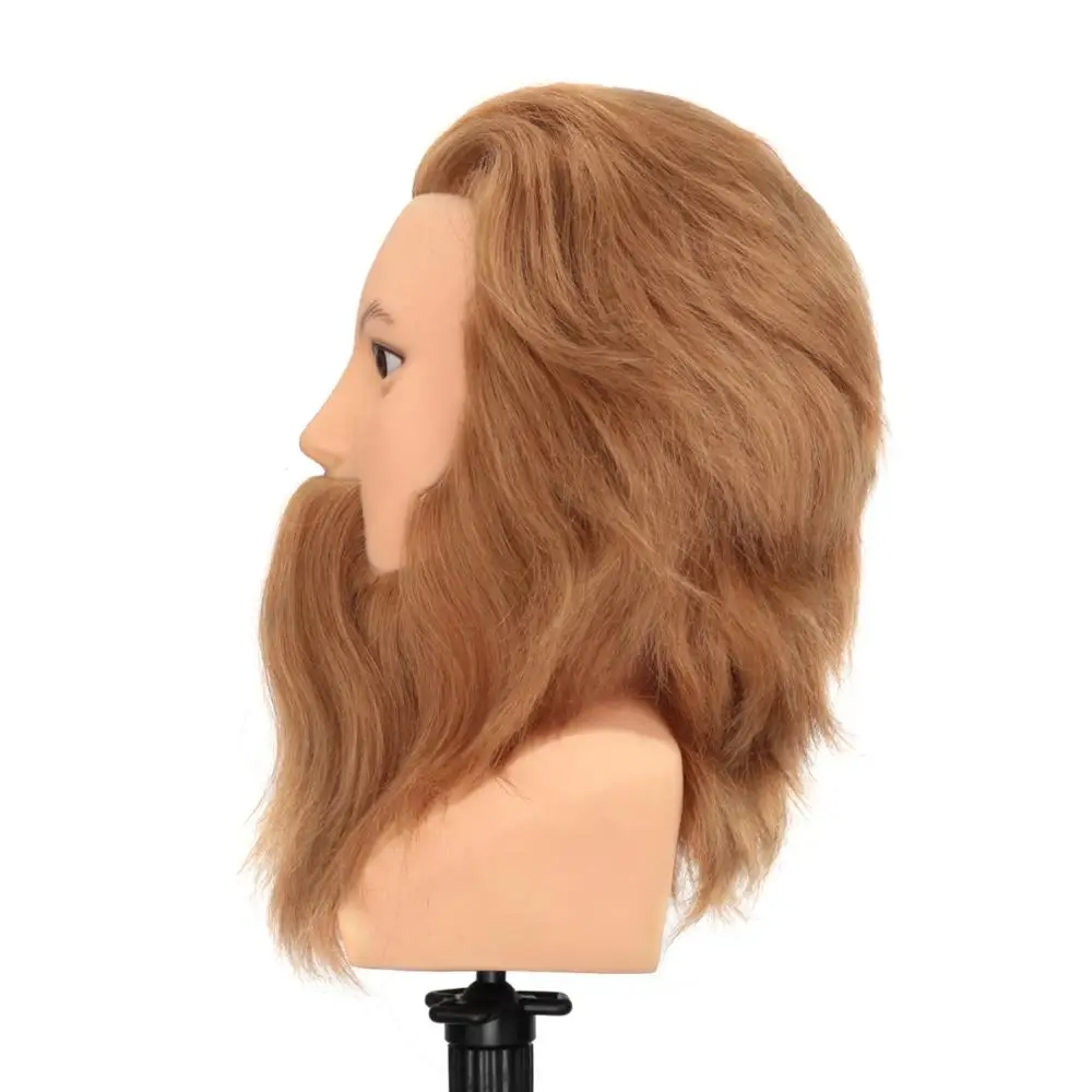 7 &quot100% настоящие человеческие волосы мужской манекен для тренировки головы с