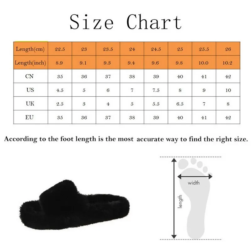 

New Ladies Flops Plush Slippers Women Winter Slides Solid Indoor Slippers Girl's Home Cotton Slippers Sandals Shoes For Women