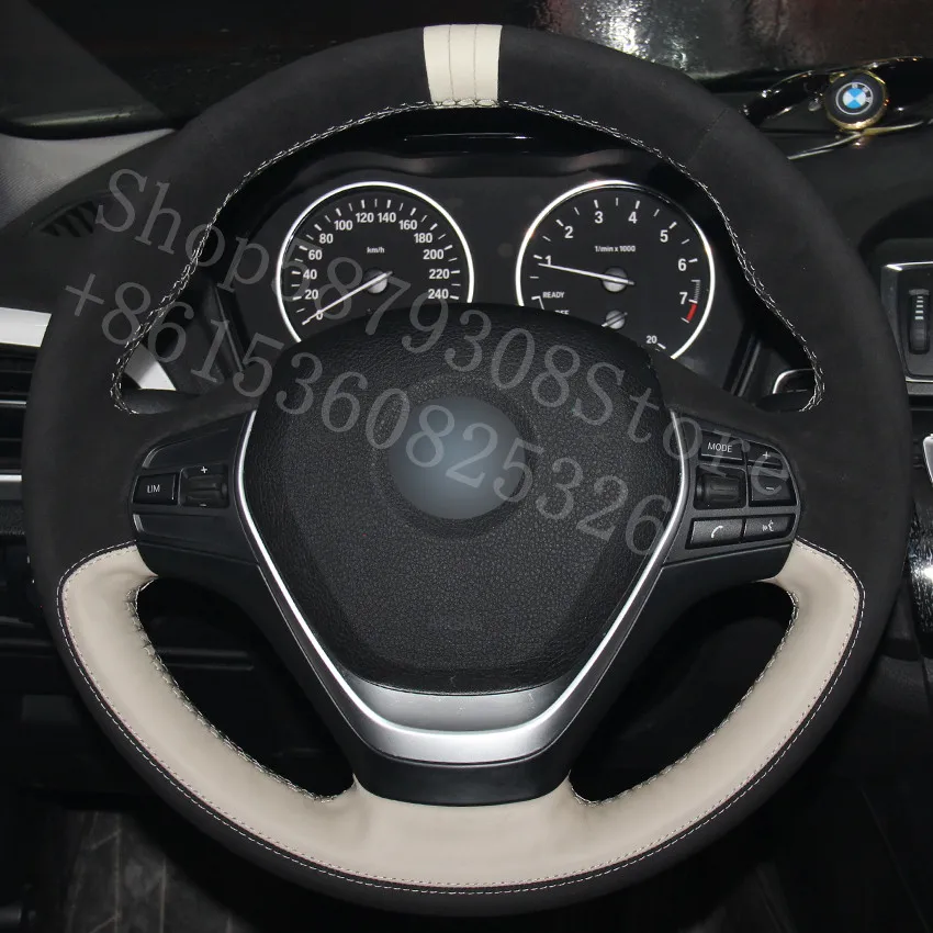 Кожаный черный замшевый белый маркер для Hyundai Veloster 2016 2020 Street Turbo|Чехлы на руль| |