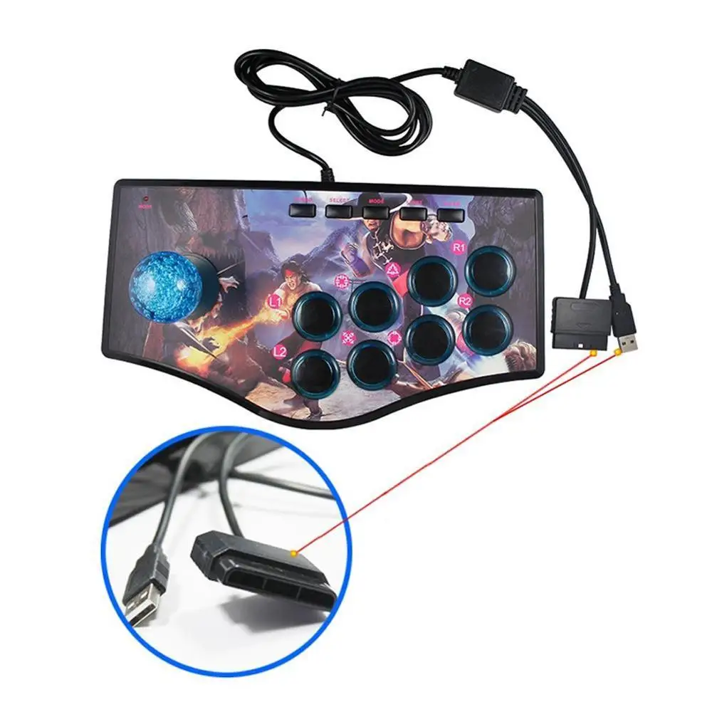Ретро Аркада рокер контроллер Usb джойстик для Ps2/Ps3/ПК/Android Smart Tv встроенный