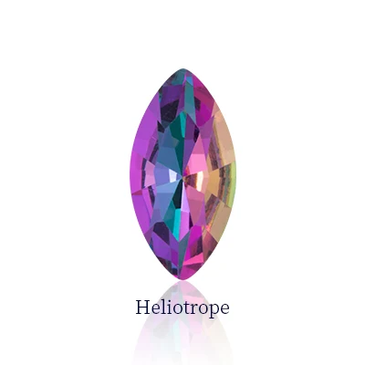 Heliotrope Хрустальные камни лошадь глаз Navette формы K9 стекло клей на аппликации со стразами для DIY одежды изделия для шитья ювелирные изделия аксессуары - Цвет: Heliotrope