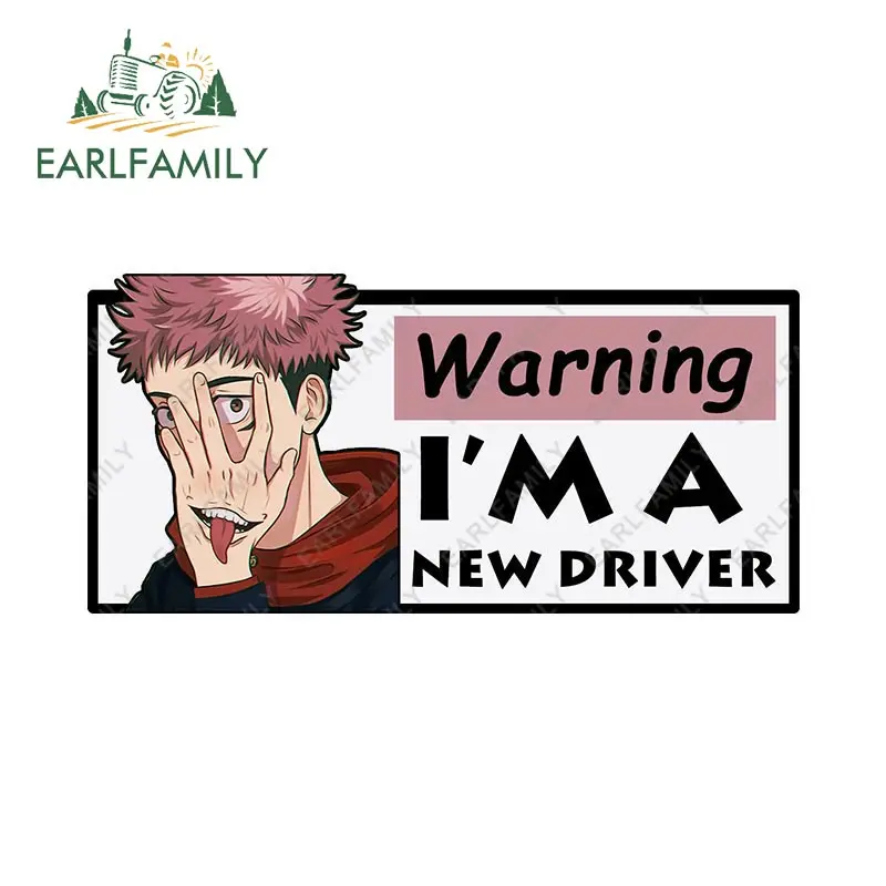 

EARLFAMILY 20 см x 9,5 см для juютютсу кайсена Новые водительские аниме наклейки на автомобиль искусственные водонепроницаемые забавные автомобиль...