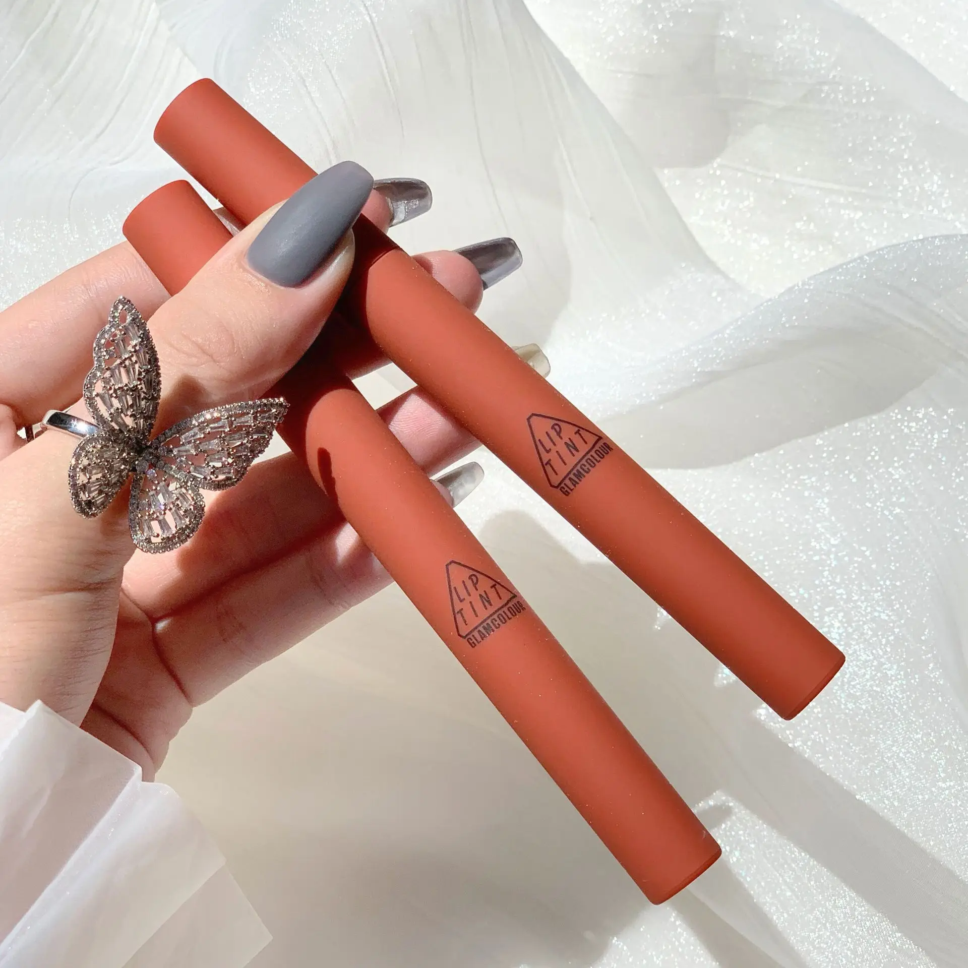 1 шт. бархатный матовый блеск для губ стойкий водонепроницаемый красный макияж