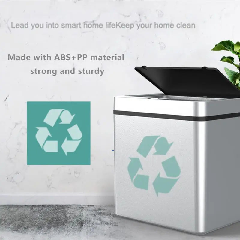 

K3NA Intelligent Induction Trash Can Infrared Automatic Sensor Waste Bin Wide Opening Garbage Bucket for Kitchen Bathroom