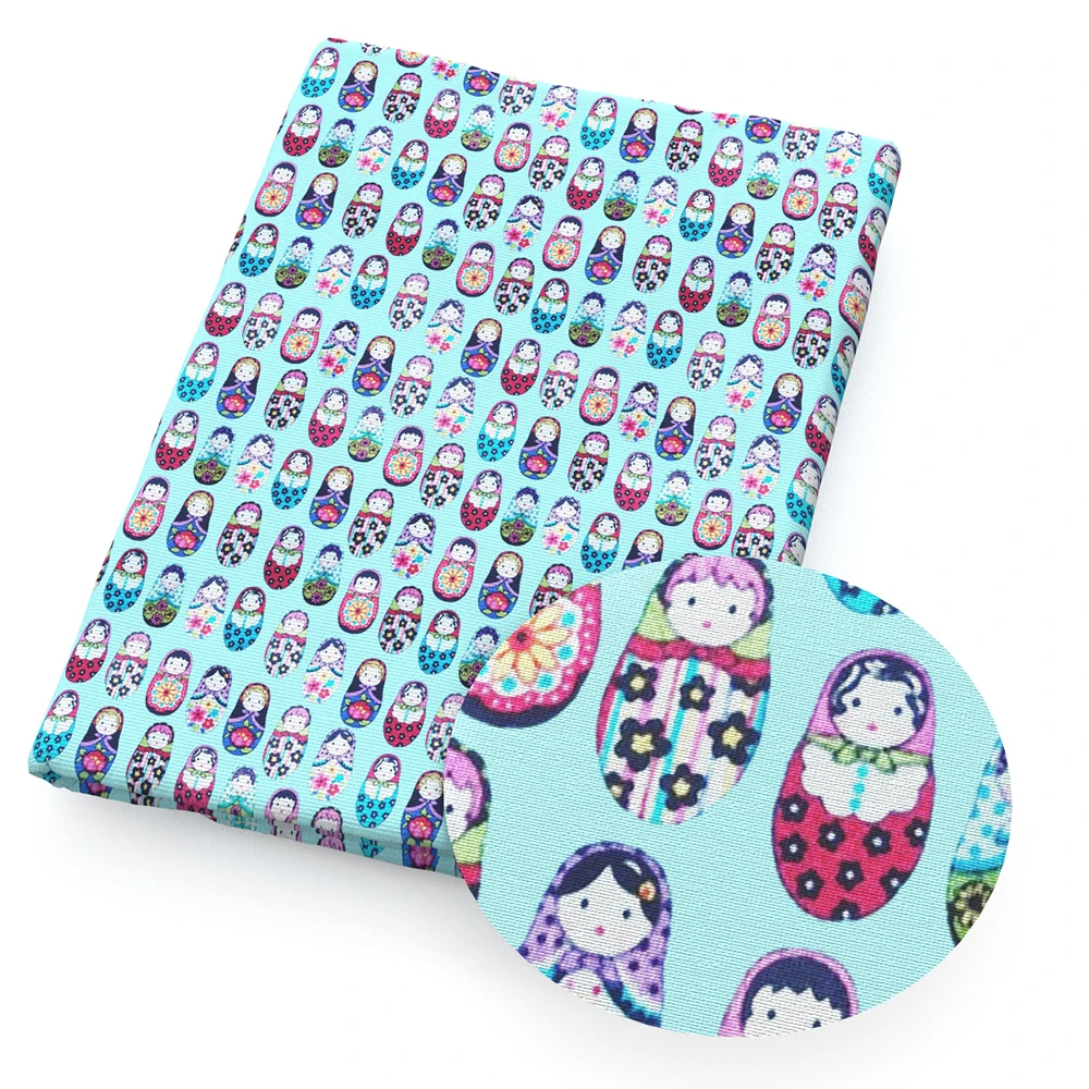 Русские куклы полиэстер хлопок Швейные стеганые ткани рукоделие Материал DIY