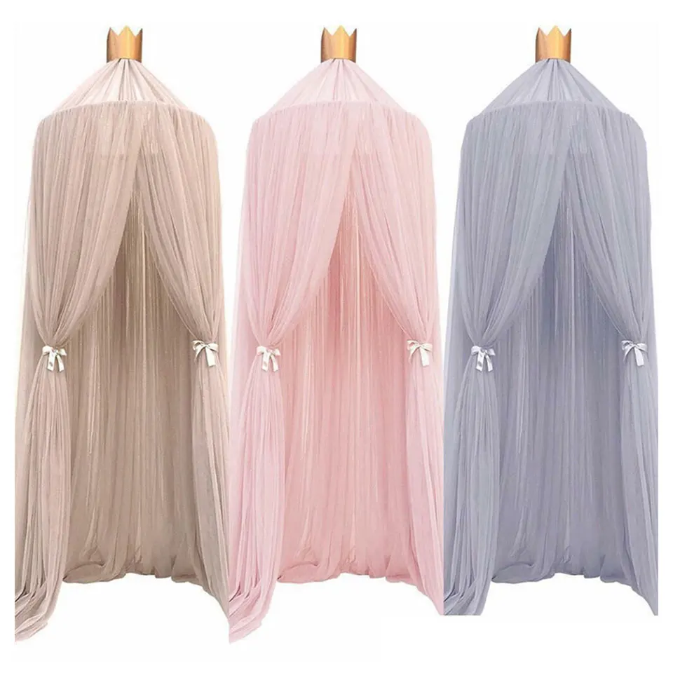 Baby Room Mosquito Net Bed Hanging Kids Tent Baby Bed Crib Canopy Tulle Curtains for Bedroom Play House Tent for Kids Room Decor