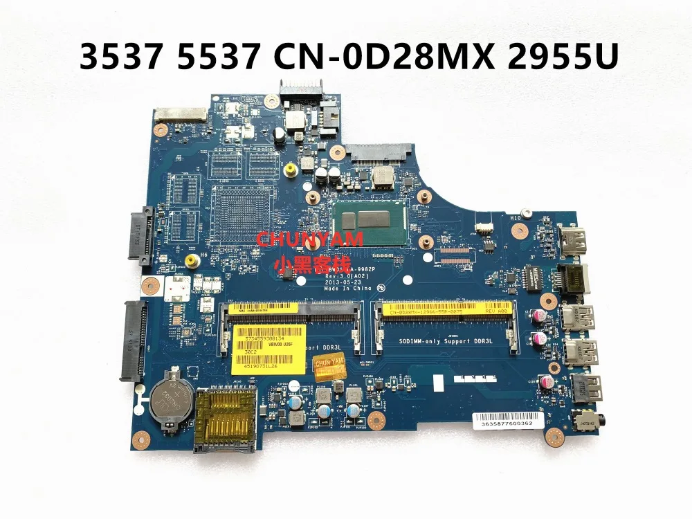 Материнская плата KEFU D28MX для ноутбука DELL INSPIRON 3537 5537 новая материнская vmw01 REV: 3 0 CELERON