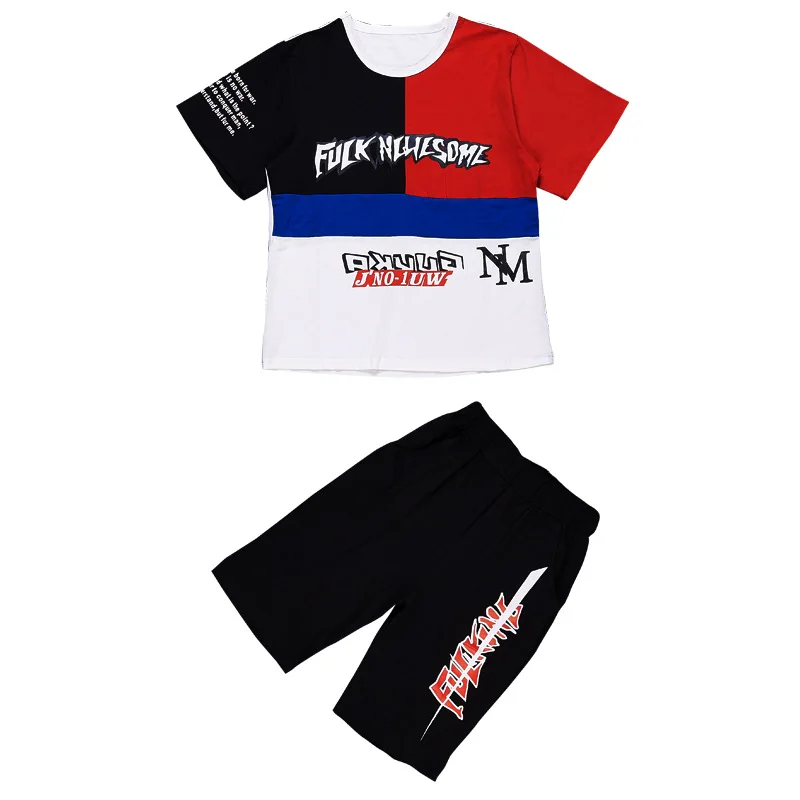 2019 летний комплект одежды для маленьких девочек мальчиков Повседневный