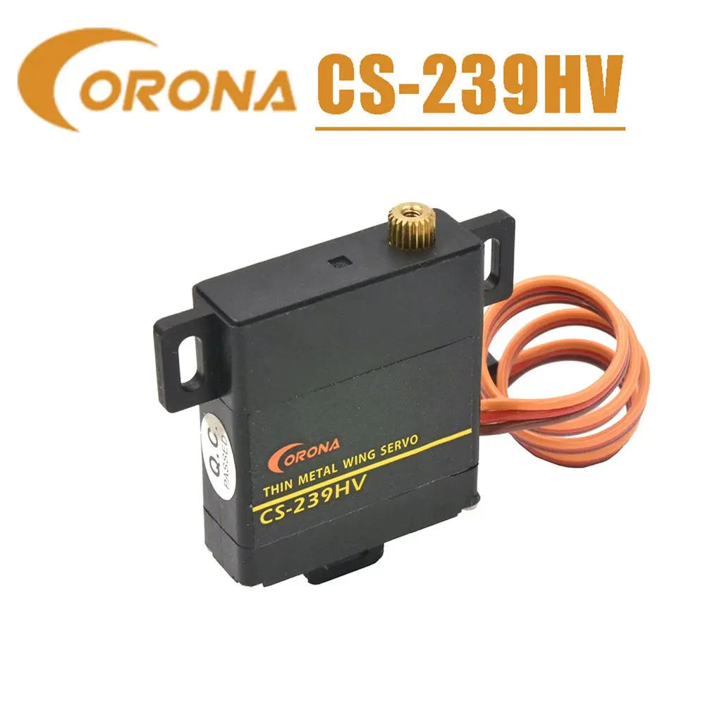 

Сервопривод Corona CS239HV HV, тонкая металлическая Шестерня для радиоуправляемого вертолета, пластиковый рулевой механизм