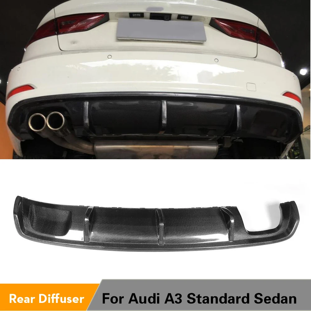 Углеродного волокна/FRP диффузор губа на задний бампер спойлер для Audi A3