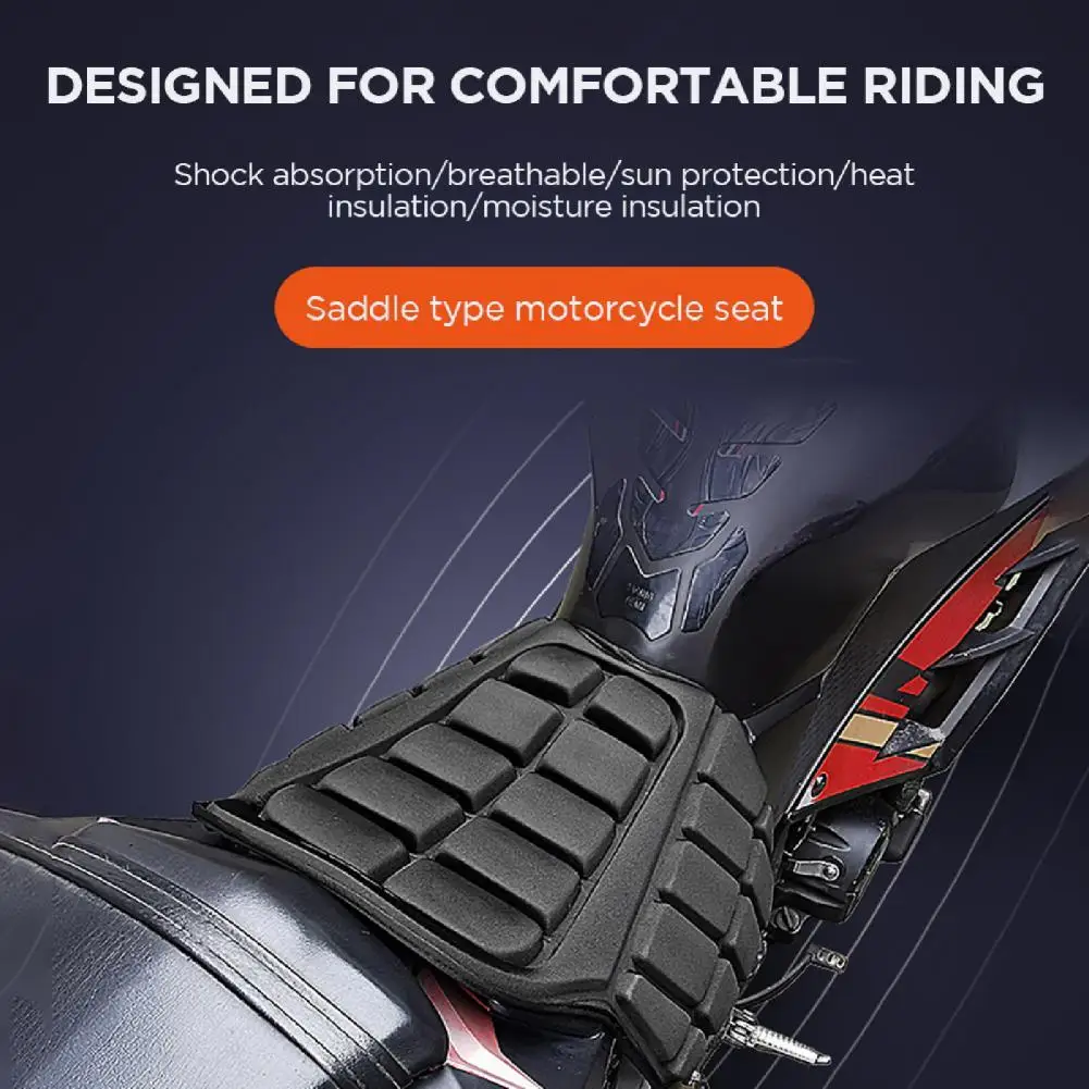 

Seats Pad Anti-skid Shock Absorption Breathable Motorcycle Cool Seats Pad Cover for Motorbike
