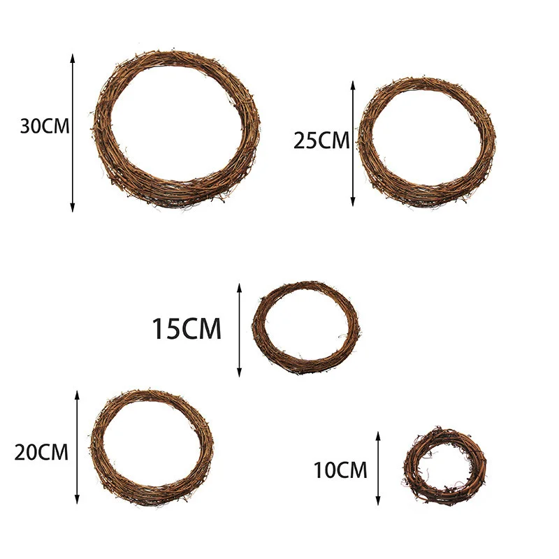 

Easter Home Decor Artificial Rattan Wreath Craft 10-30cm Easter Egg Wreath Happy Easter Decoration door Spring Wedding Wreaths