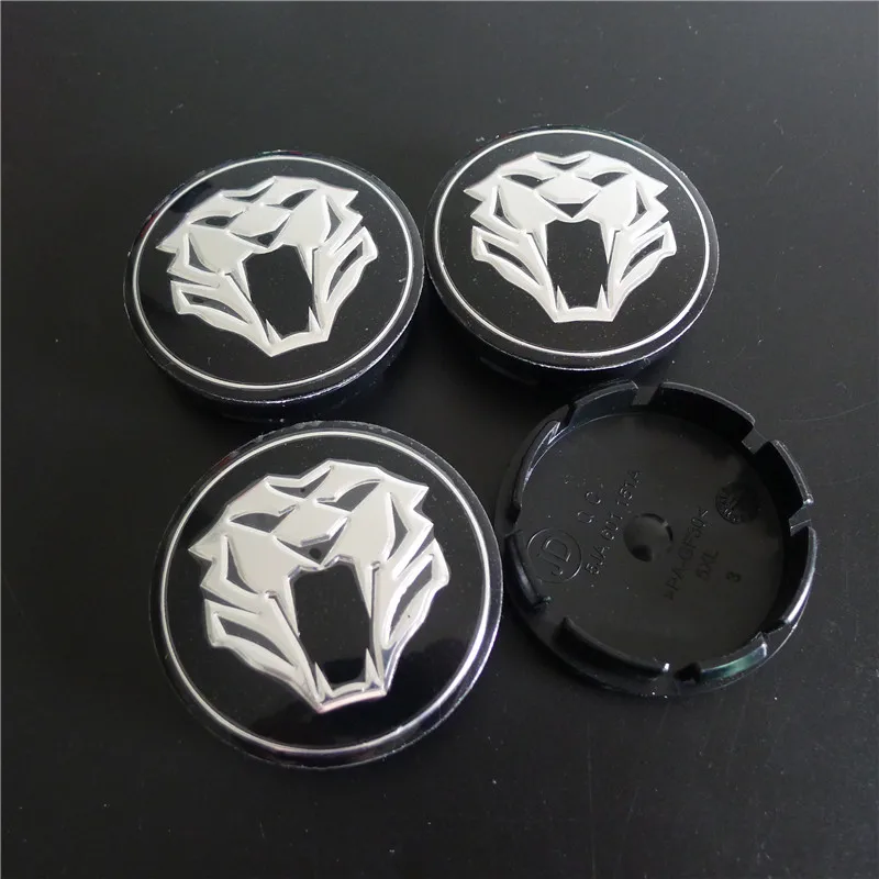 4pcs 56mm Tiger Head Wheel Center Caps Hub for Jaguar Car Styling Auto Rims Cover Emblem Badge