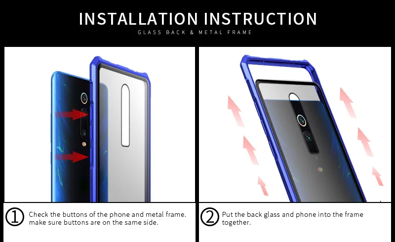 Металлический бампер для Xiaomi mi 9 t Pro, металлический корпус, прозрачная стеклянная задняя крышка для Xiao mi 9 t mi 9 t, роскошный противоударный