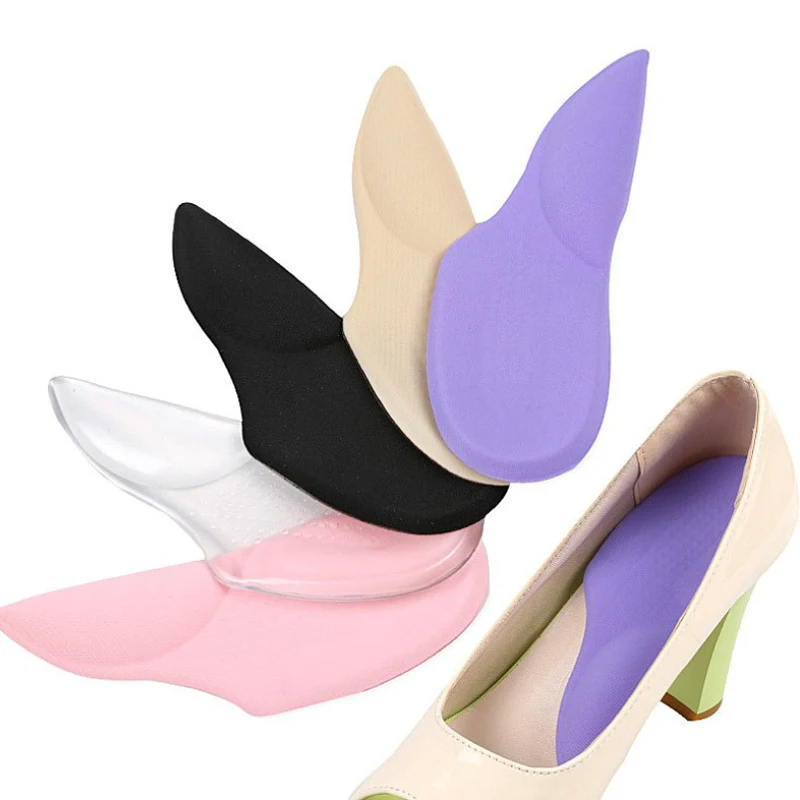 

1 Pair Gel Massage Thick Flat Foot Arch Pad Heel Pad Non-slip High Heel Pad Heel Pad