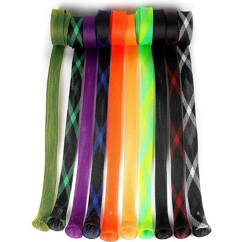

10Pcs Fishing Rod Cover Braided Mesh Rod Protector Fishing Rod Cover Woven Net Rod Fishing Tool Accessories