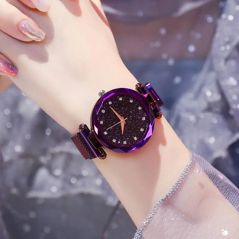 

50% OFF- Starry Sky Watch Perfect Gift Idea Luxury Starry Sky Women Watches Magnetic Mesh Belt Band Watch Women's Fashion Gift