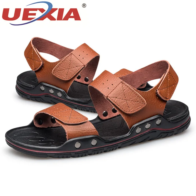 Outdoor Fashion Men Sandals Summer Shoes Casual Breathable Beach New Style High Quality Hook &amp Loop Design | Обувь
