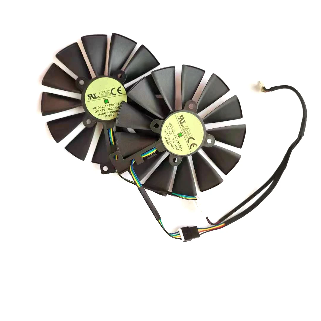 Вентилятор для видеокарты ASUS ROG STRIX Dual RX 470 570 AMD RX470 RX570 GTX1050TI GTX1080TI T129215SM PLD10010S12H |