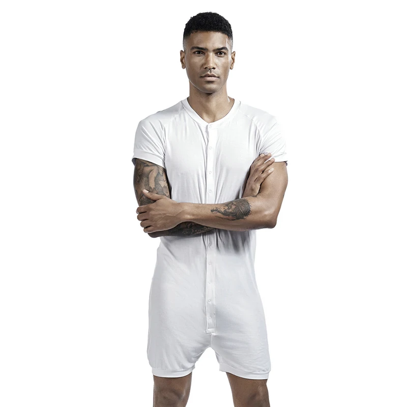 New Men's Bodysuit Bodywear Tank Top and Shorts Set Tight Sexy Jumpsuit fashion vest | Мужская одежда