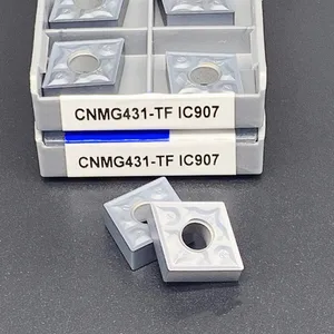 CNMG120404-TF IC907 IC908 CNC Lathe External Turning Tool Carbide Inserts,Stainless Steel Turning Tool