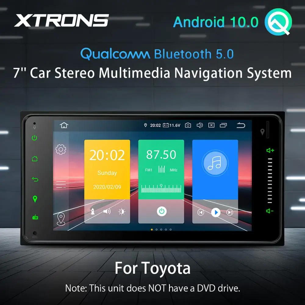 Автомобильный мультимедийный стерео плеер на Android 10 0 с 7 &quotэкраном Qualcomm Bluetooth 5 GPS