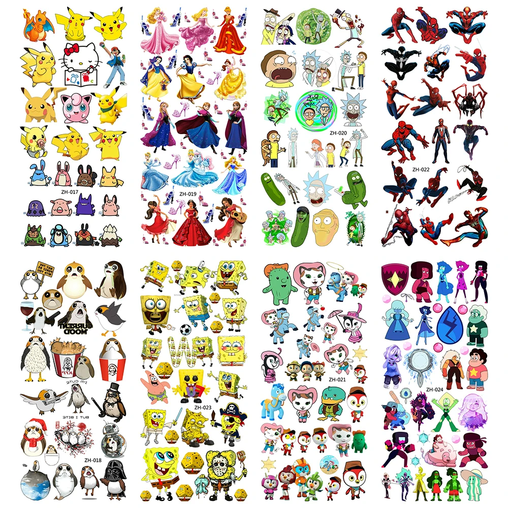 5pcs /lot Fake Tattoos Tattoo Kids Tatoo Tatoos Children Temporary Sticker Tattos Body Tatto Chest Waterproof Paper Tatu Temp | Красота и