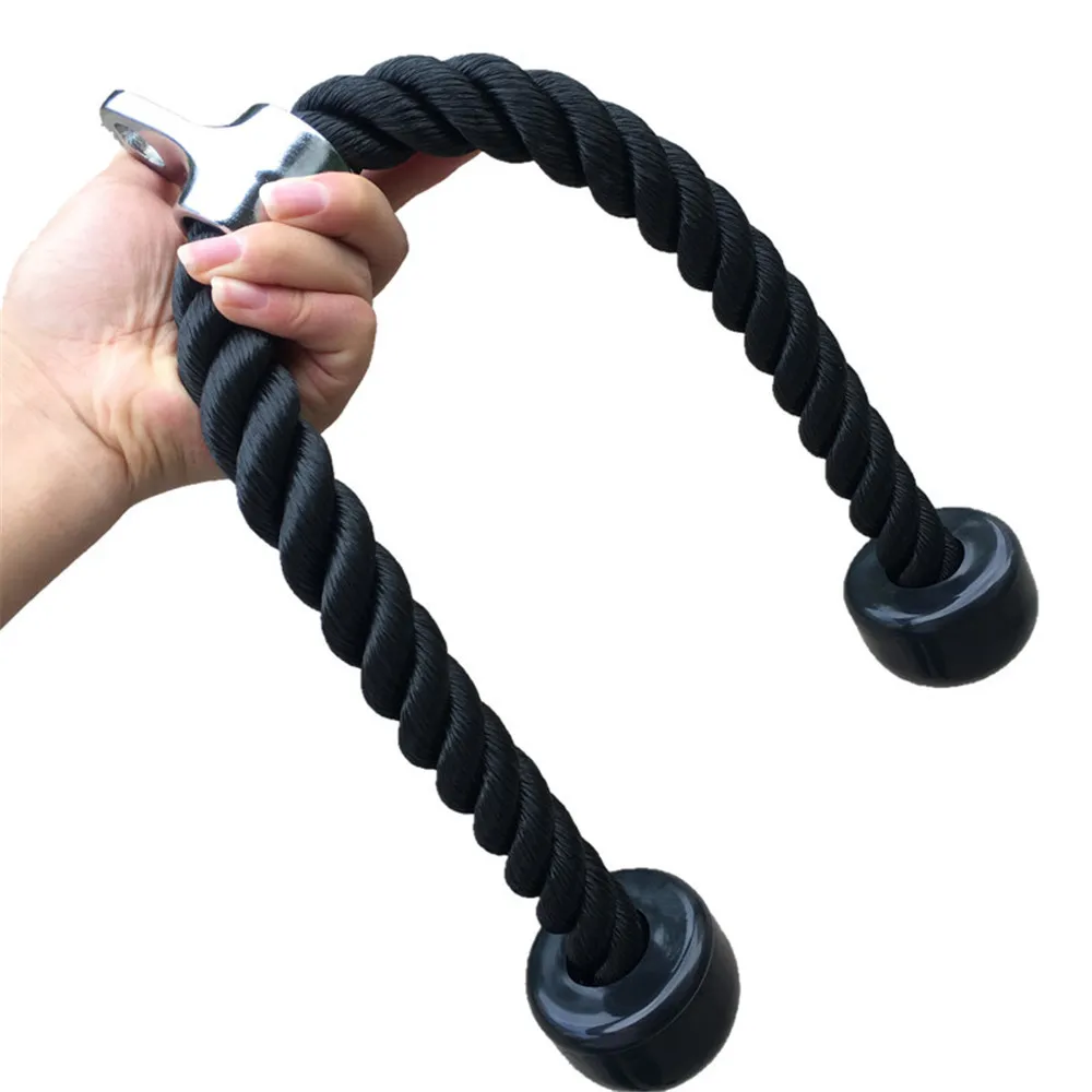 

Tricep Rope Abdominal Crunches Cable Pull Down Laterals Biceps Muscle Training Fitness Body Building Gym Pull Resistance Bands