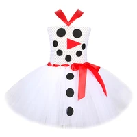 cute cartoon snowman tutu dress baby girls christmas holiday costume for kids princess dresses tulle dresses children clothing