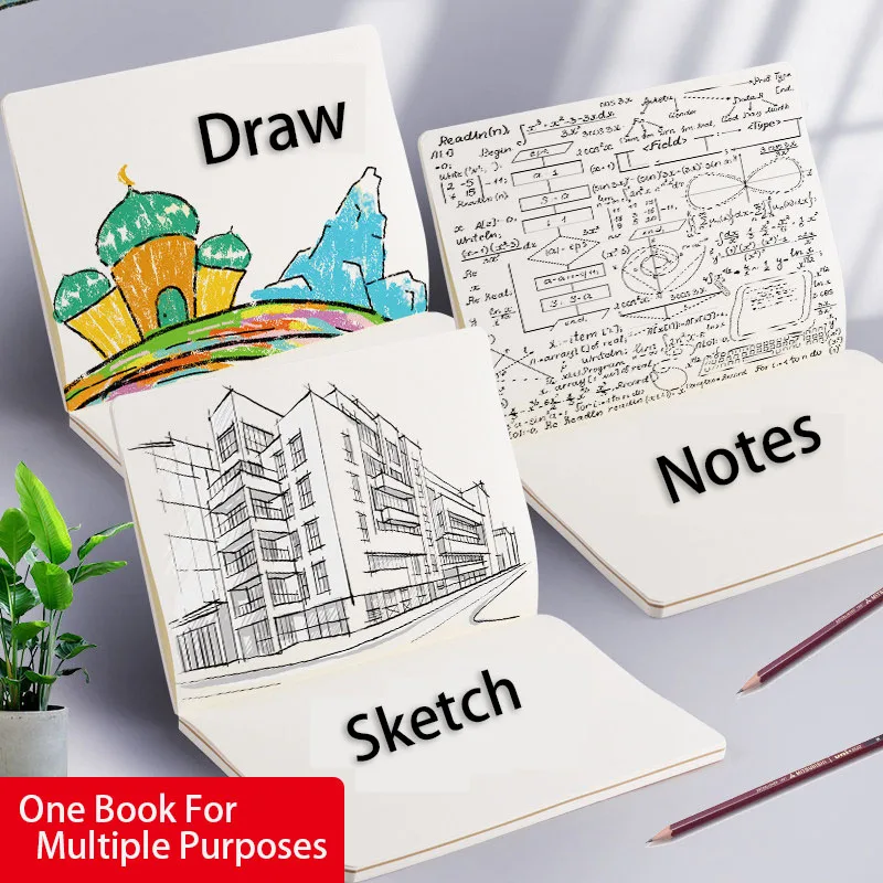 

Notebook Student Notepad Thicken Art Class Notebook Stationery Blank Notepad Fresh And Simple Student and Journals Cuadernos