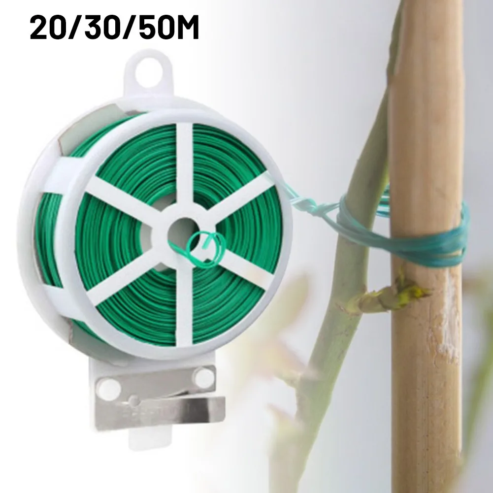 

Садовая кабельная стяжка для растений с резаком, многоразовая стяжка для растений и цветов, хорошо сочетается с оригиналом