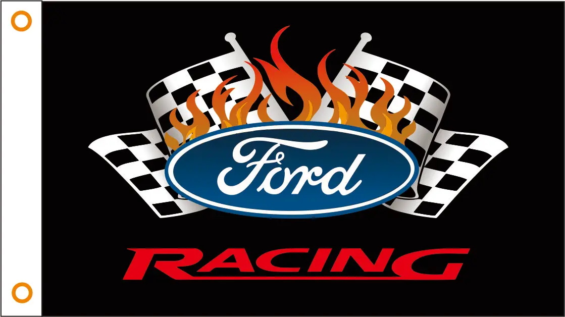 Флаг автомобиля под заказ флаг Форд баннер 3x5 футов 100% полиэстер 041 | Дом и сад