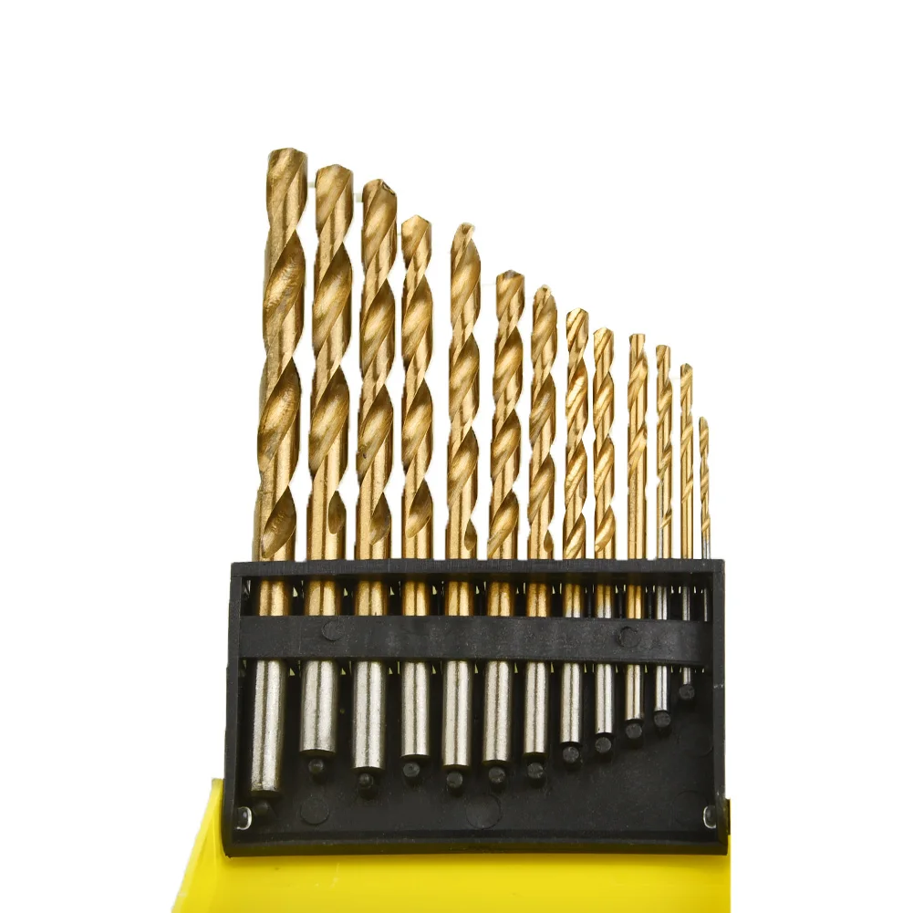 

Round Shank Drill Bits HSS Coated Titanium Quick Change Repair Tool Kit Pro Set