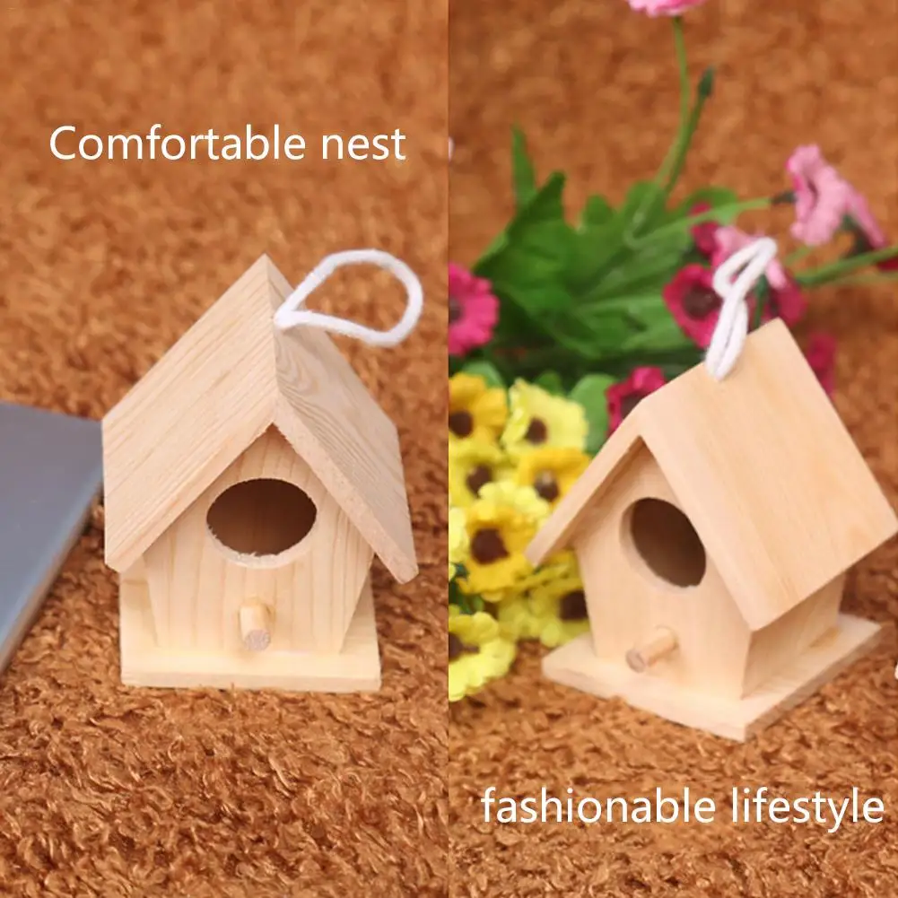Деревянное Птичье гнездо креативное настенное деревянное уличное для птиц