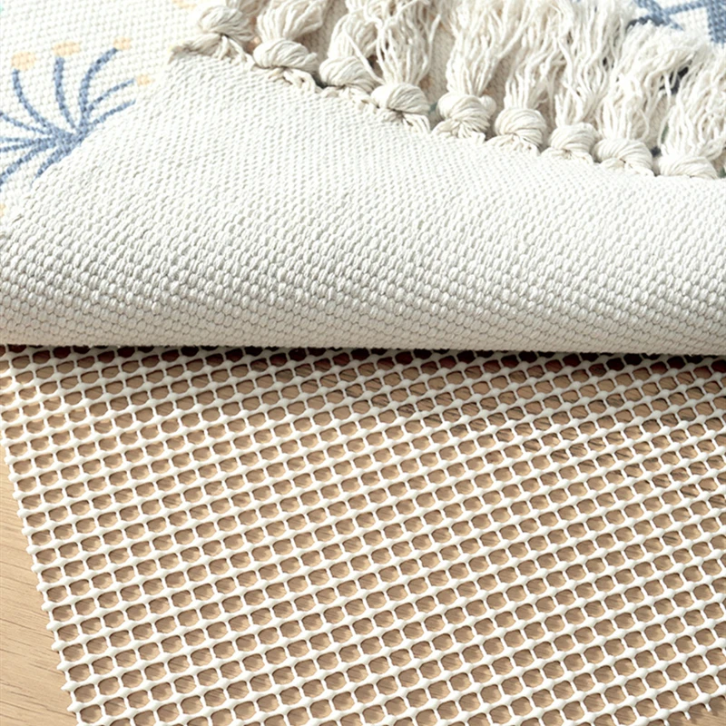 

Retro Bohemian Hand Woven Cotton Linen Carpet Rug Bedside Rug Geometric Floor Mat Living Room Bedroom Carpet Home Decor Area Rug