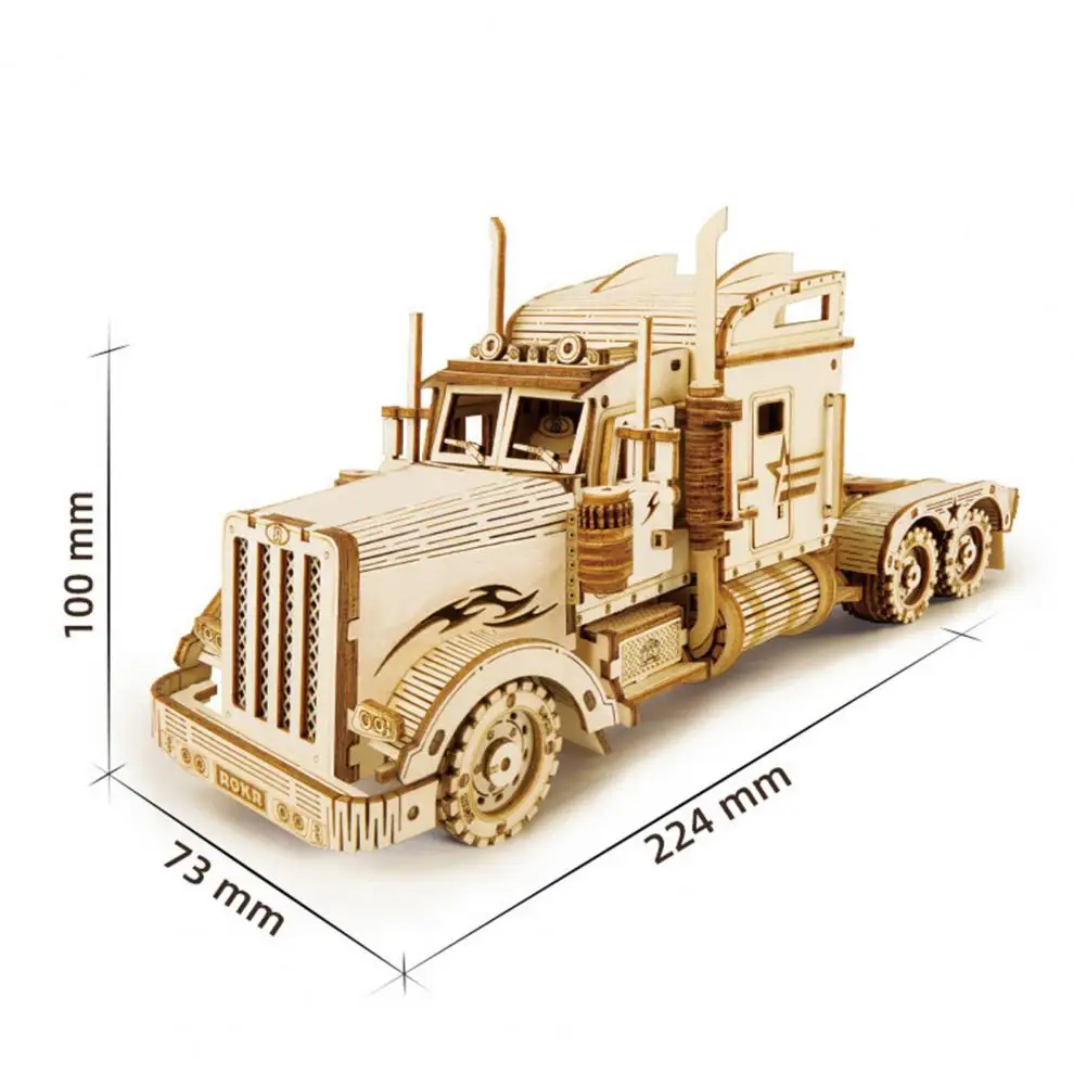 

3D Car Truck Model Self Assembly Wooden Puzzle Jigsaw Children DIY Toy Kids Educational Toys for Children Gifts