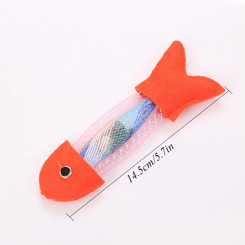 

Dorakitten 1pc Creative Cat Toy Fish Shape Bite Resistant Catnip Cat Toy Pet Chew Toys Pet Interaction Supplies Cat Favors