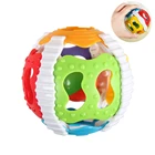 Забавные детские игрушки громкие игрушки для новорожденных младенцев Колокольчик для раннего обучения мягкий пластиковый 6 цветов погремушка для рук развивающая игрушка #50