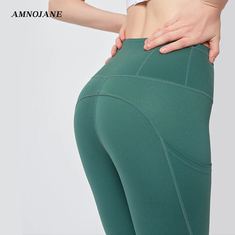 Seamless Colorvalue Gym Leggings Sport Women Fitness Clothing Running Yoga Pants Push Up High Waist Tights Legging XXL | Спорт и