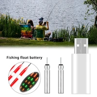 electronic fishing float led rechargeable battery set match usb charger devices fishing float accessories